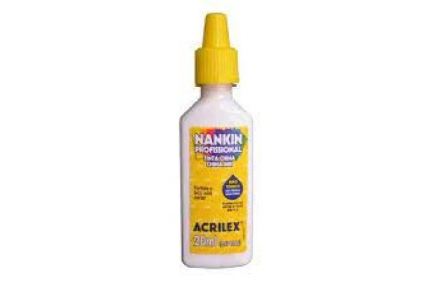 TINTA NANKIN BRANCO 519 20ML 5120 ACRILEX