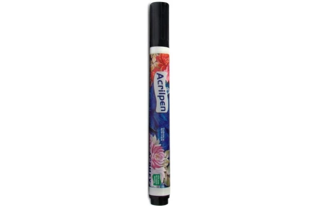 PINCEL MARCADOR PARA TECIDO ACRILPEN PRETO 520 ACRILEX 4412