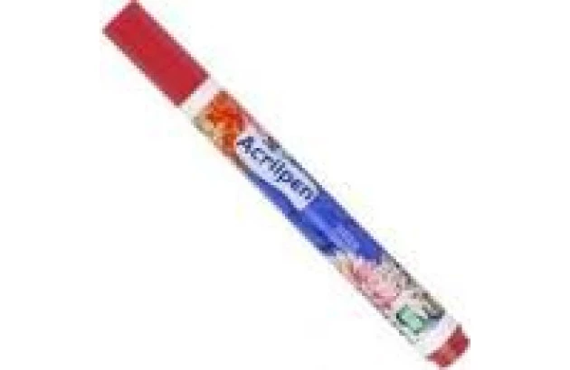 PINCEL MARCADOR PARA TECIDO ACRILPEN VERMELHO 507 ACRILEX 4412