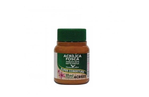 TINTA ACRÍLICA FOSCA 37ML MARROM 531 SUPER COBERTURA ACRILEX 3560