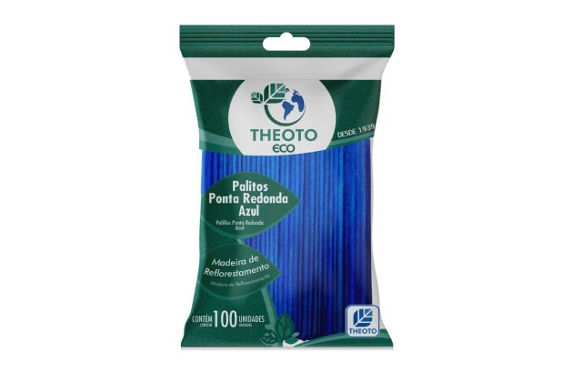 PALITO ESCOLAR PONTA REDONDA AZUL DE PICOLE PCT/100 THEOTO