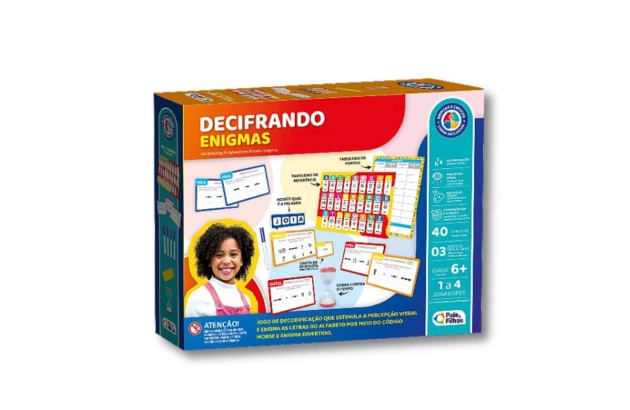 JOGO DECIFRANDO ENIGMAS LINHA INCLUSIVA - PAIS E FILHOS 792406-1