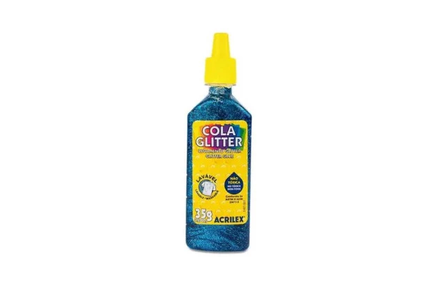 COLA GLITTER 35G AZUL 204 2912 ACRILEX