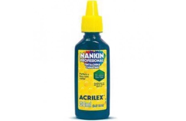 TINTA NANKIN AZUL TURQUESA 501 20ML 5120 ACRILEX