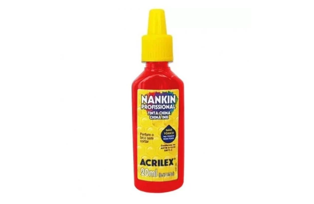 TINTA NANKIN VERMELHO FOGO 507 20ML 5120 ACRILEX