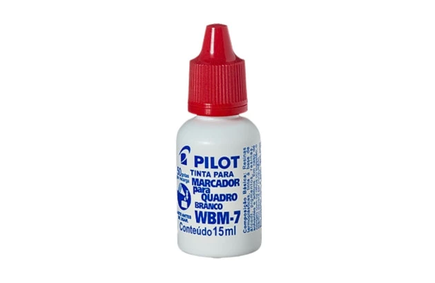 TINTA PARA MARCADOR DE QUADRO BRANCO WBW-7 15 ML VERMELHO PILOT