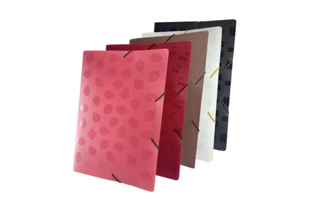 PASTA COM ABA ELASTICO AROMAS A4 SORTIDO DELLO