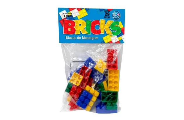 BLOCOS DE MONTAR BRICKS 29 PEÇAS