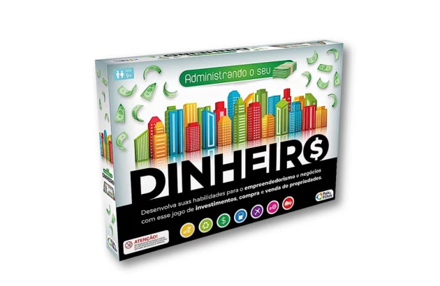JOGO DE TABULEIRO FINANCEIRO ADMINISTRANDO SEU DINHEIRO - PAIS E FILHOS