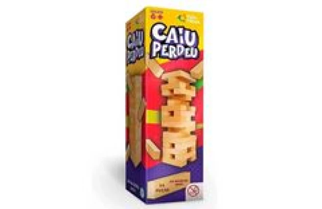 JOGO CAIU PERDEU 54 PECAS EM MDF | + 6 ANOS | PAIS & FILHOS