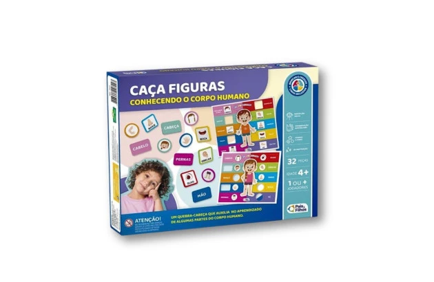 JOGO CAÇA FIGURAS CONHECENDO CORPO HUMANO INCLUSIVO PAIS E FILHOS