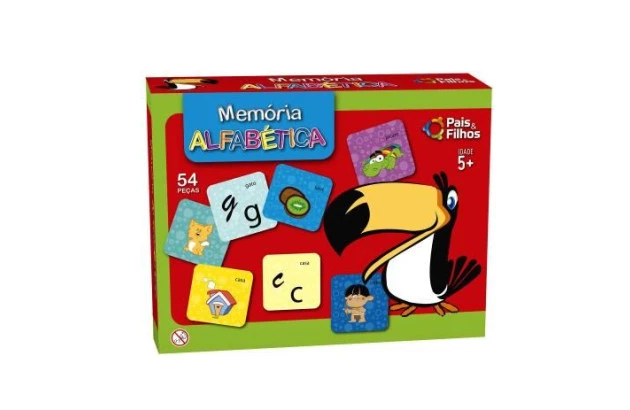 JOGO DE MEMÓRIA ALFABETICA PAIS & FILHOS REF 2814