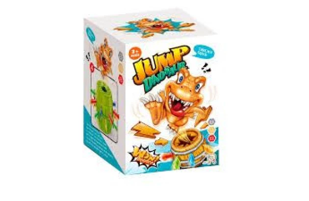 JOGO PULA DINO + 3 ANOS - 1 A 4 JOGADORES | PAIS & FILHOS REF 792522