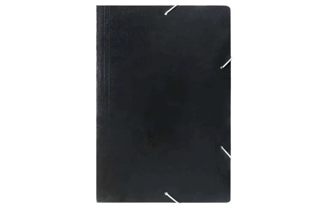 PASTA ABA ELÁSTICO OFICIO CARTÃO DUPLEX 250G/M² COR PRETO - UNIDADE | FRAMA 295-248