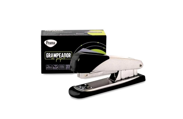 GRAMPEADOR 20F METAL PEQUENO TAMANHO 12CM PRATA - 24/6 26/6 | FRAMA REF 4758