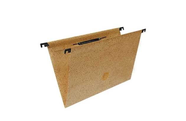 PASTA SUSPENSA MAMORIZADA KRAFT PAPEL CARTÃO 160G/M² COM GRAMPO PLÁSTICO - UNIDADE | FRAMA