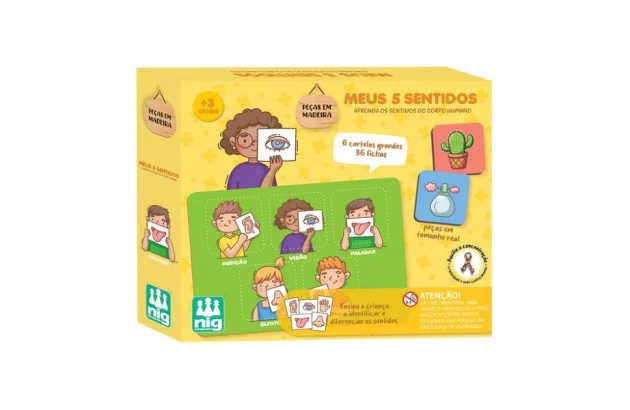 JOGO MEUS 5 SENTIDOS ACIMA DE 3 ANOS NIG