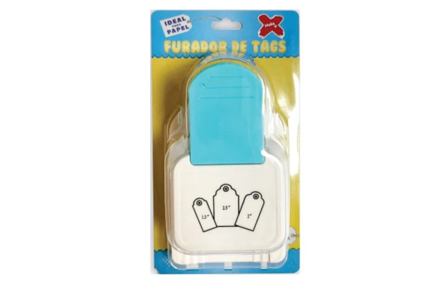 PERFURADOR DE PAPEL E EVA MODELO TAG 3 EM 1 - ESPESSURA ATÉ 2MM | MAKE+ 12061