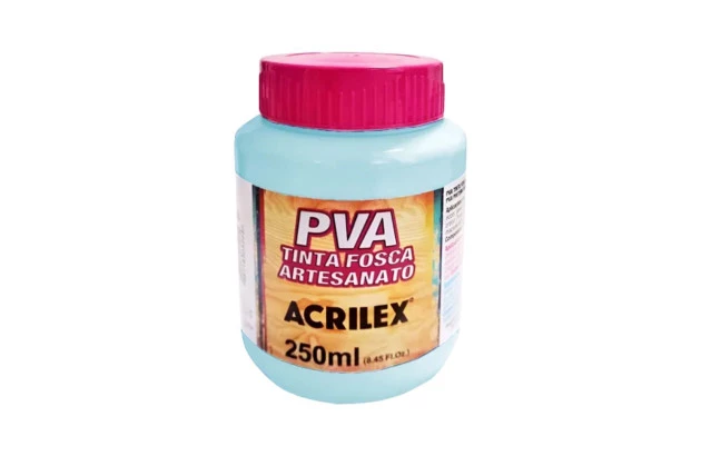 TINTA PVA FOSCA PARA ARTESANATO 250ML VERMELHO ESCARLATE 508 – UNIDADE | ACRILEX 3225