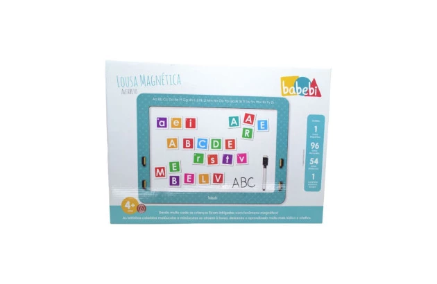 LOUSA MAGNETICA ALFABETO EM MDF BABEBI
