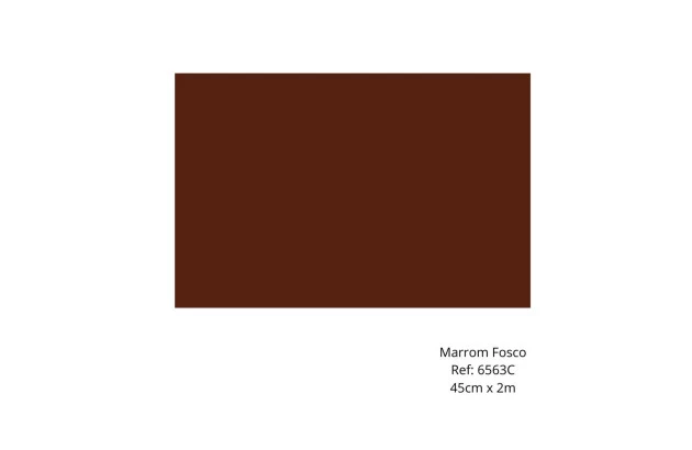 PLÁSTICO ADESIVO MARROM FOSCO 45CM X 2M CONTACT - 6563C