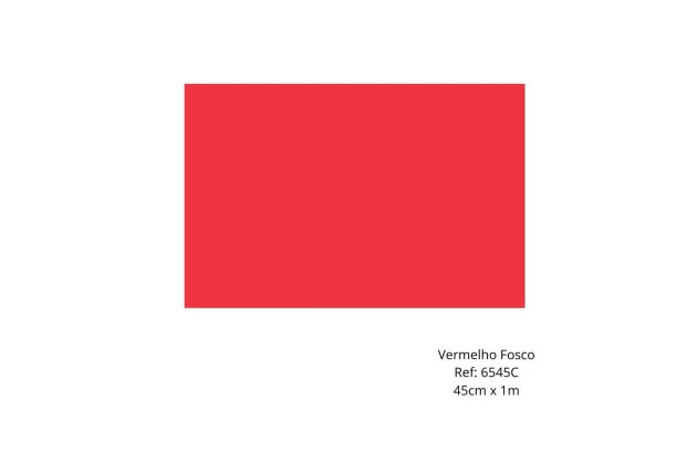 PLÁSTICO ADESIVO FOSCO VERMELHO 45CM X 1M CONTACT - 6545C