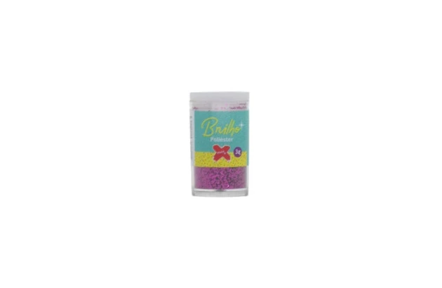GLITTER ESCOLAR BRILHO PINK 3G MAKE+