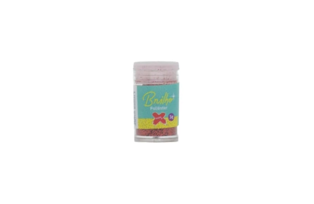GLITTER ESCOLAR BRILHO VERMELHO 3G MAKE+ 7002