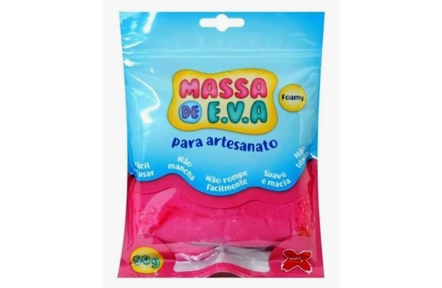 MASSA DE EVA LISA 50G PINK FOAMY | PARA MODELAGEM - MAKE+ 13015