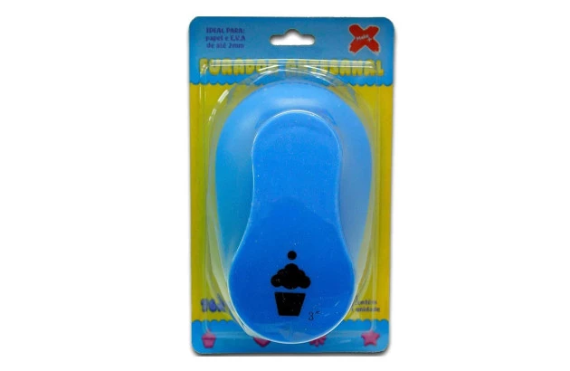 PERFURADOR PAPEL E EVA 76MM CUPCAKE GIGANTE 12037 MAKE+