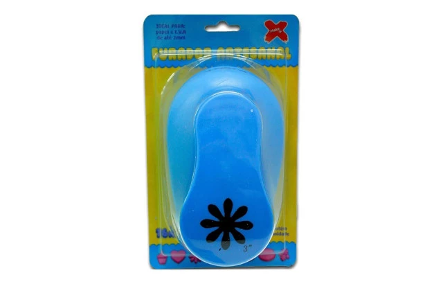 PERFURADOR PAPEL E EVA 76MM FLOR GIGANTE ESPESSURA ATÉ 2MM | MAKE+ 12039