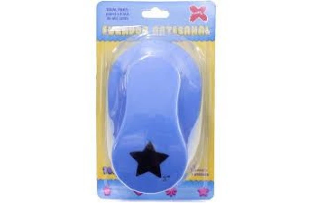 PERFURADOR DE PAPEL E EVA 76MM ESTRELA GIGANTE ESPESSURA ATÉ 2MM  | MAKE+ 12040