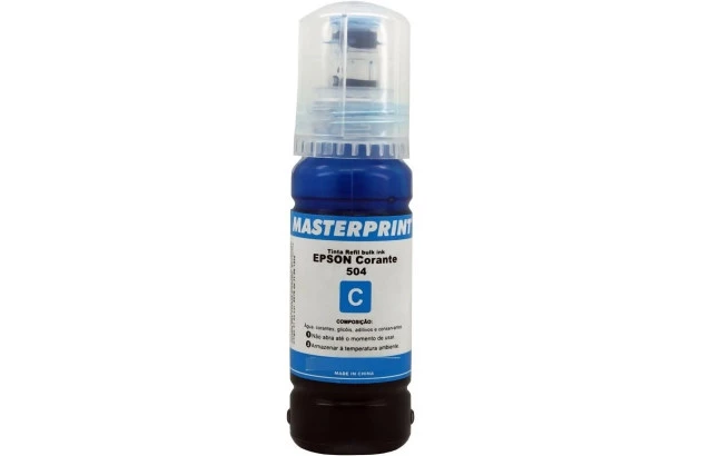 TINTA PARA IMPRESSORA EPSON COMPATÍVEL MP 504/544 C AZUL 70ML - REFIL MASTERPRINT