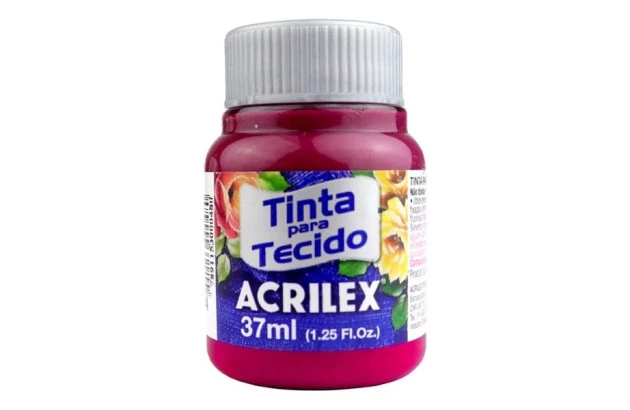 TINTA PARA TECIDO FOSCA 37ML PURPURA 550 - UNIDADE | ACRILEX 4140