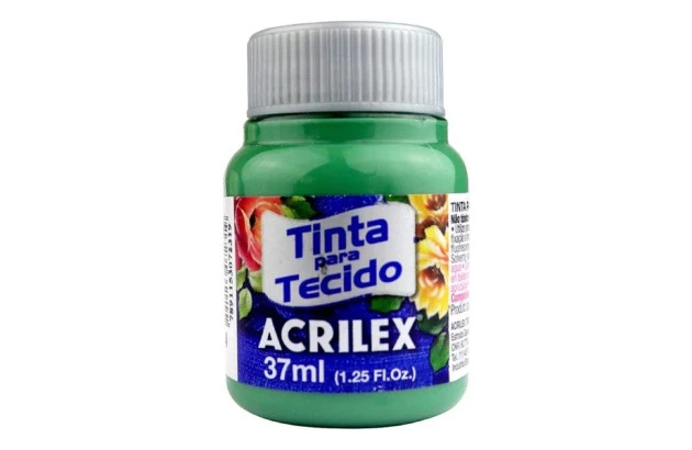 TINTA PARA TECIDO FOSCA 37ML VERDE SECO 594 - UNIDADE | ACRILEX 4140
