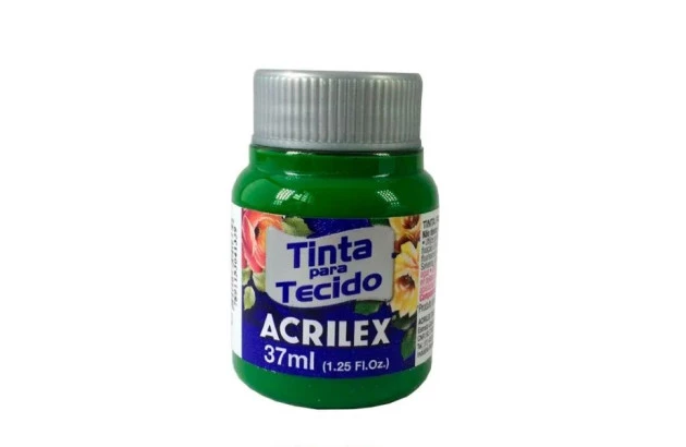 TINTA PARA TECIDO FOSCA 37ML VERDE MUSGO 513 - UNIDADE | ACRILEX 4140