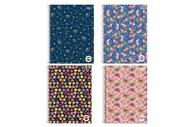 CADERNO CAPA DURA UNIVERSITÁRIO 1 MATÉRIA  80F PEPPER FEMININO TILIBRA