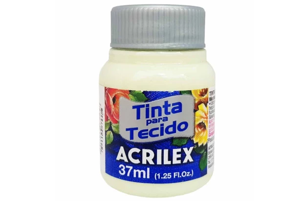 TINTA PARA TECIDO FOSCA 37ML VERDE OLIVA 545 - UNIDADE | ACRILEX 4140