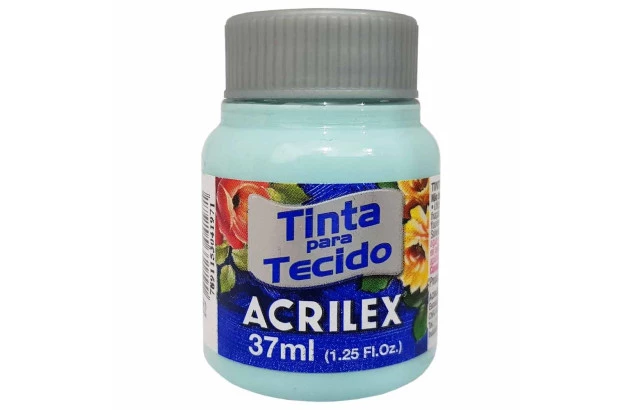 TINTA PARA TECIDO FOSCA 37ML VERDE GLACIAL 552 - UNIDADE | ACRILEX 4140