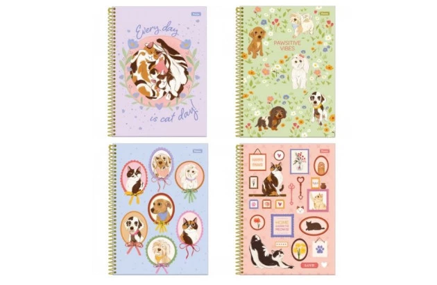 CADERNO CAPA DURA 1 MATERIA SMOOGIES 80 FOLHAS FORONI