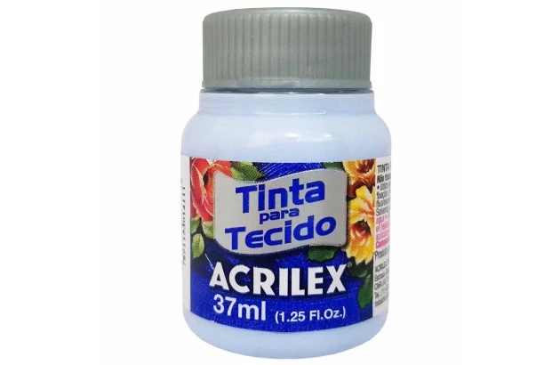 TINTA PARA TECIDO FOSCA 37ML AZUL BEBÊ 811 - UNIDADE | ACRILEX 4140