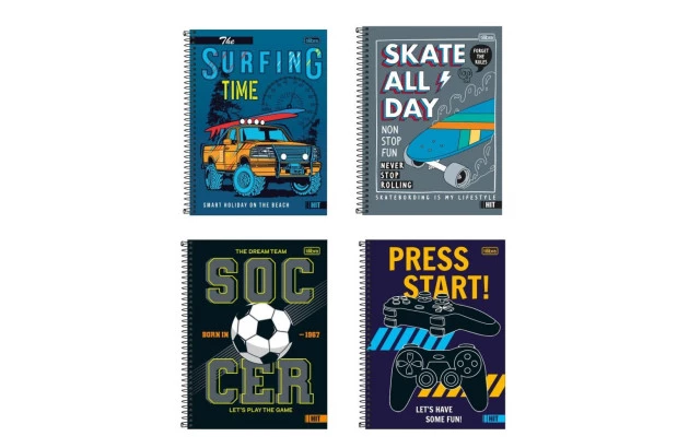 CADERNO ESPIRAL CAPA DURA UNIVERSITÁRIO 20 MATÉRIA  320F HIT MASCULINO SORTIDO TILIBRA