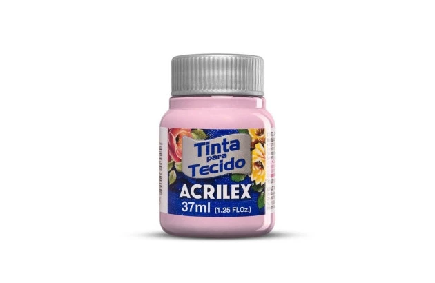 TINTA PARA TECIDO FOSCA 37ML LILÁS SECO 633 - UNIDADE | ACRILEX 4140