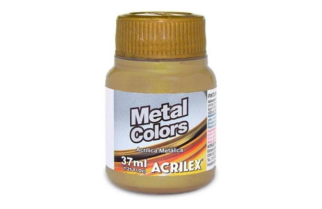 TINTA ACRILICA METAL COLORS ARTESANATO 37ML BRONZE 556 – UNIDADE | ACRILEX 3640