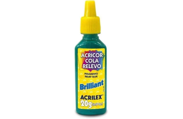 COLA ACRICOR RELEVO BRILLIANT 20G AZUL 501 | ACRILEX 3120