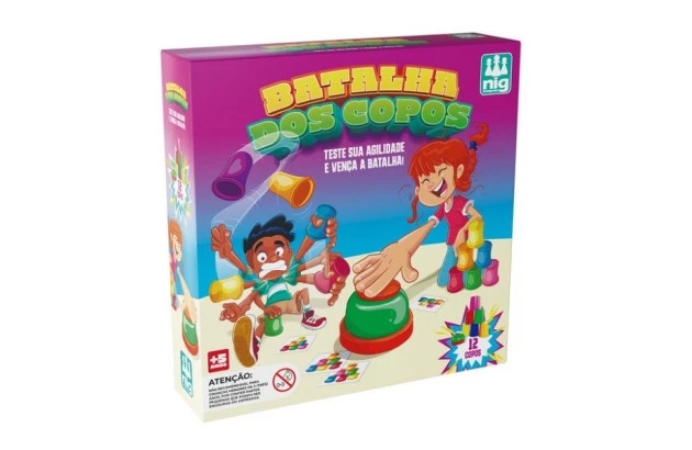 JOGO BATALHA DOS COPOS 12 COPOS ACIMA DE 5 ANOS NIG