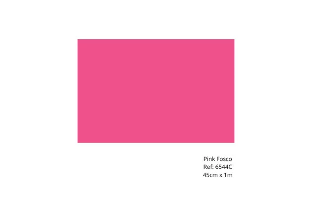 PLÁSTICO ADESIVO FOSCO ROSA PINK 45CM X 1M CONTACT - 50531C
