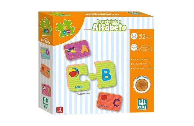BRINQUEDO EDUCATIVO COLECAO BE A BA DESCOBRINDO O ALFABETO + 3 ANOS | NIG BRINQUEDOS
