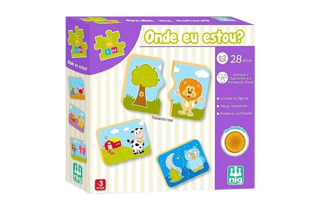BRINQUEDO EDUCATIVO COLECAO BE A BA ONDE ESTOU + 3 ANOS | NIG BRINQUEDOS