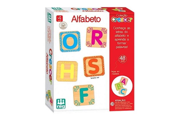 BRINQUEDO EDUCATIVO COLECAO CRESCER ALFABETO + 3 ANOS | NIG BRINQUEDOS